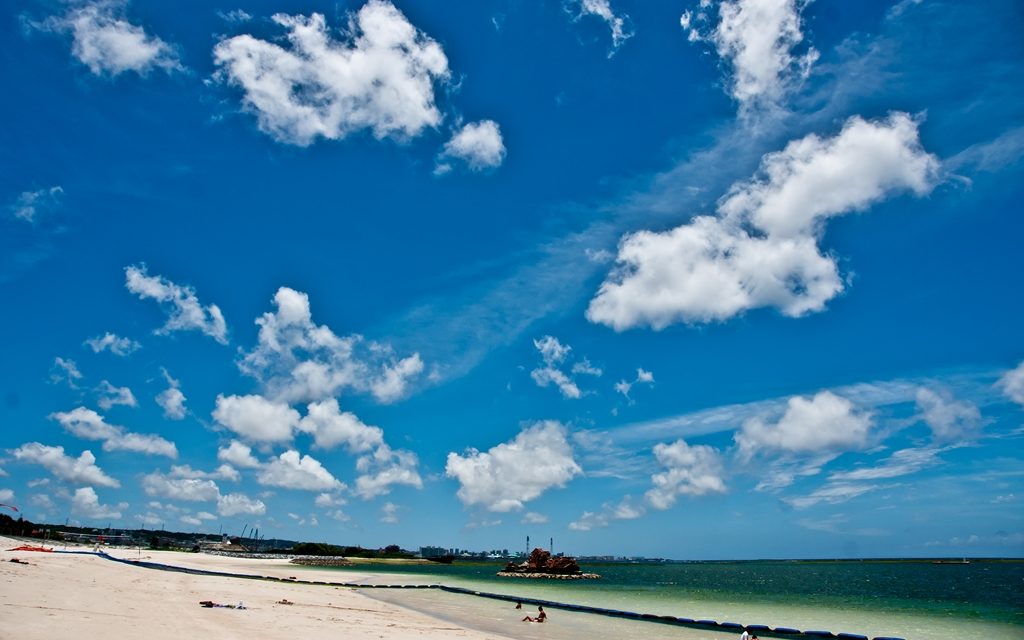 A beach in the Okinawa islands